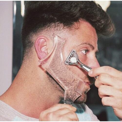 Beard Styling Template Stencil Beard Comb for Men Lightweight and Flexible Fits All-In-One Tool Beard Shaping Tool