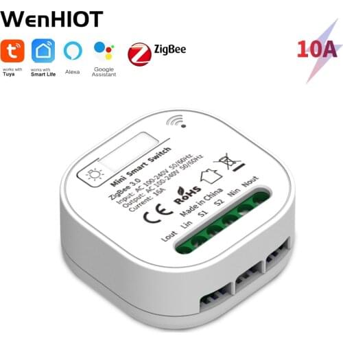 16A MINI Zigbee Smart Switch Breaker 2 way Tuya Smart Life App Remote Control Timing Wall Light Switch Support Google Home Alexa