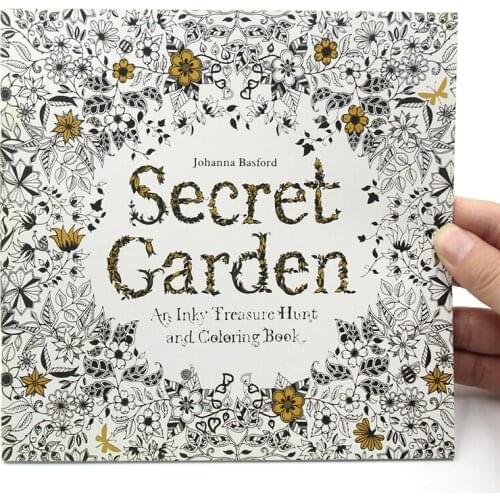 1PC New 24 Pages Relieve Stress For Children Adult Painting Drawing Book Secret Garden English Edition Kill Time Coloring Book