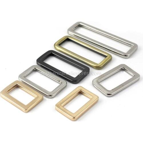 1pcs Metal Retangle ring Buckle Loops for Webbing Leather Craft Bag Strap Belt Buckle Garment DIY Accessory 20/25/31/38/50mm