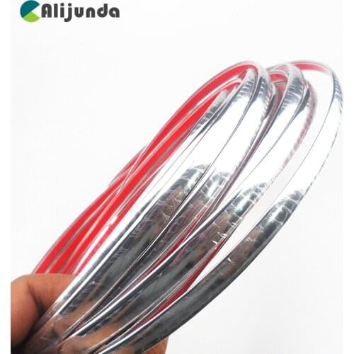 10mm X15m Car Chrome Styling Accessories Decoration Trim Strip for Ford Focus Fusion Escort Kuga Ecosport Fiesta Falcon EDGE/Exp
