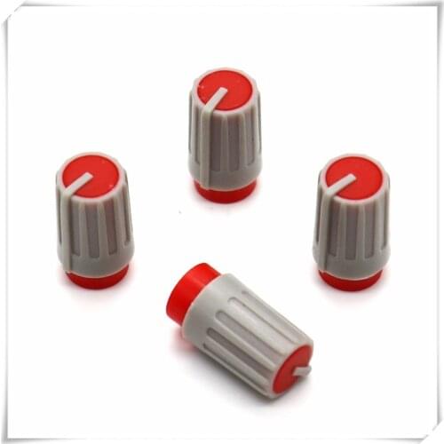 10 Pieces Plastic Long handle Flower Shaft Knob Diameter 9.5mm Height 17mm Potentiometer Knob Gear Shaped Inner Hole 6mm