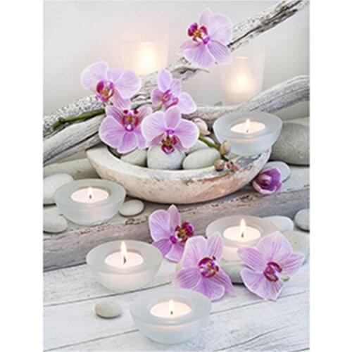 2019 5D Diamond Embroidery Little flower Cross Stitch DIY Diamond Painting landscape Diamond rhinestones Home Decor love gift zx