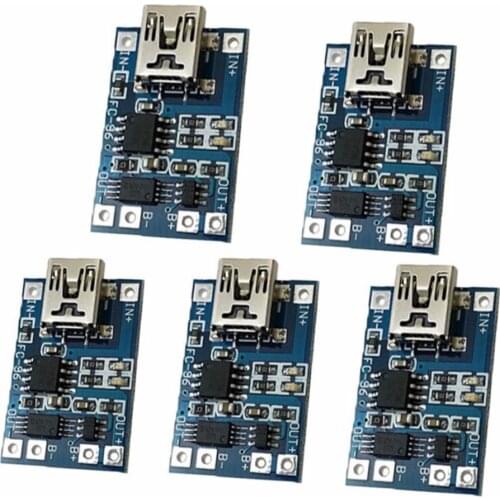 5/10pcs MINI USB 5V 1A 18650 TP4056 Lithium Battery Charger Module Battery Protection Charging Board Mayitr DIY Kit Parts