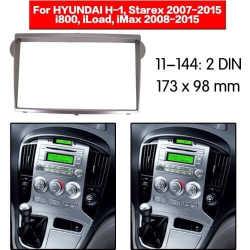Car Radio frame Audio Fascia For HYUNDAI H-1, Starex 2007+ i800, iLoad iMax Car Stereo Radio Fascia Panel Installation Adapter