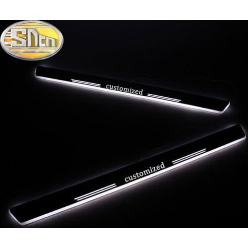 For Toyota Hiace 2010-2019 Waterproof Acrylic Moving LED Welcome Pedal Scuff Plate Pedal Door Sill Pathway Light