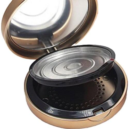 Double Layer Cosmetic Concealer Foundation Powder Container Case Holder Box Jar