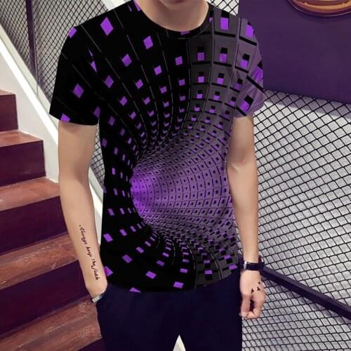 Interesting Hypnosis 3D T-Shirt Men Women Graphic Casual Fashion Short Sleeve Tee Tops TT@88