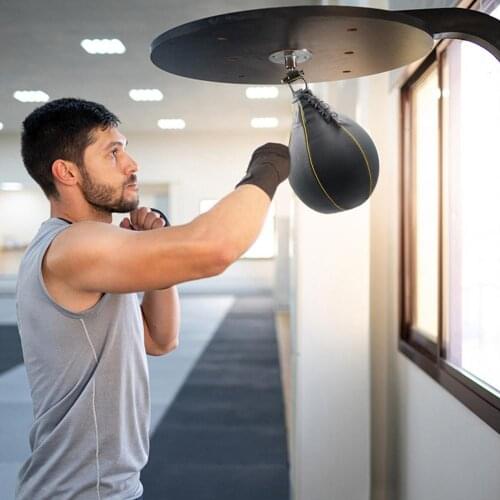 Punching Bag Swivel+Speed Ball Fitness Boxing Pear Speed Ball Set Reflex Boxing MMA Punching Speed Bag Speed Ball Accessory