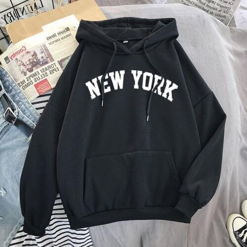 Hot New York 199X Letter Print Graphic Hoodie Men Women Fashion Sweatshirts Harajuku Pullover Y2k Kpop Girls Boys Girls Clothing