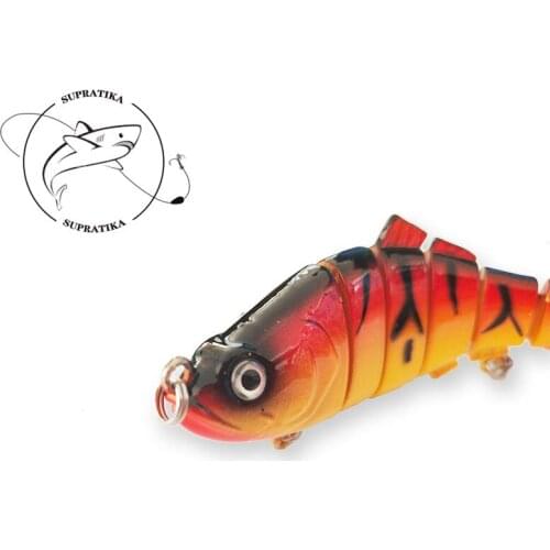10cm/20g Artificial Wobblers Sinking 6-Segment Fishing Lure Hard Bait Bionic Multi-Section 3D Eyes Plastic Fishing Bait