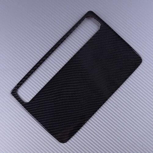 DWCX Carbon Fiber Black Car Interior Console Navigation GPS Panel Trim Cover Frame fit for Audi A3 8V 2012-2014 2015 2016 2017