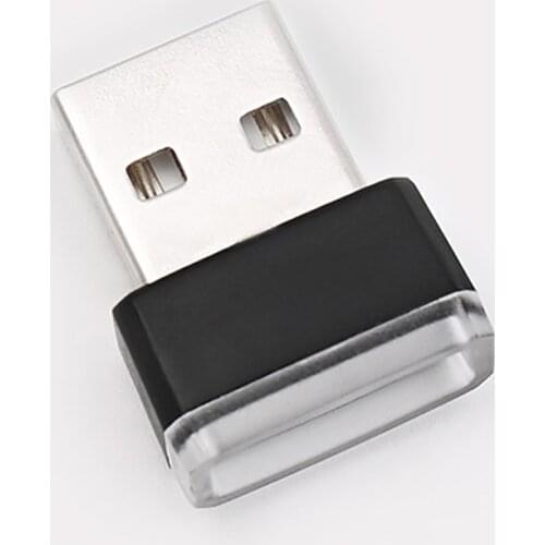 Mini USB LED Light Pocket Car LED Interior Lighting USB Atmosphere Light Decorative Night Lamp for Cars Vehicle Notebook