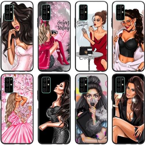 Fashion Girl Baby Soft TPU Cover For Honor 9 10 X10 9A 9C 9S 9N 10i 10X 9X Lite Pro 5G Phone Case Shell