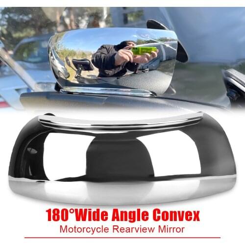 Motorcycle 180 Degree Wide Angle Windscreen Auxiliary Blind Spot Mirror Safety Rearview Mirror Motorcycle Accessories