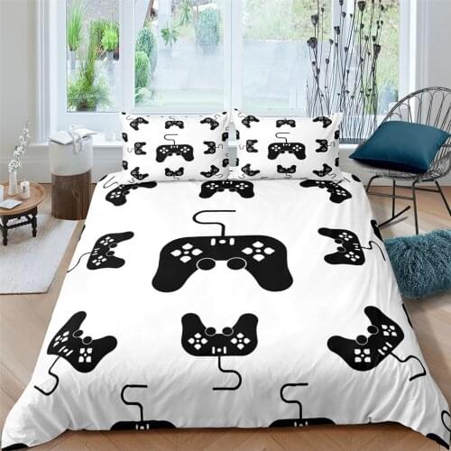 Gamer Gamepad Printing Bedding Set 2/3pcs 3d Digital 1 Quilt Cover + 1/2 Pillowcases US/EU/AU Twin Double Full Queen King Size