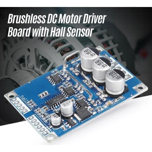 Brushless Direct Current Motor Driver Board 12V 24V 36V 500W Brushless Hall Sensor Motor Controller Speed Control Function