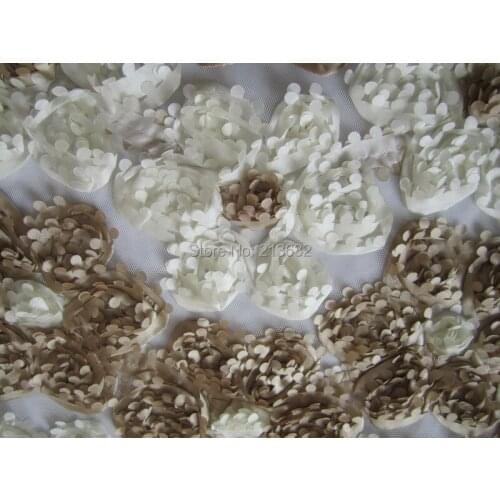 POd35-3 tulle voile sheet organza new textile embroidery lace collar, satin disc with embroidery accessories, cloth embroidery