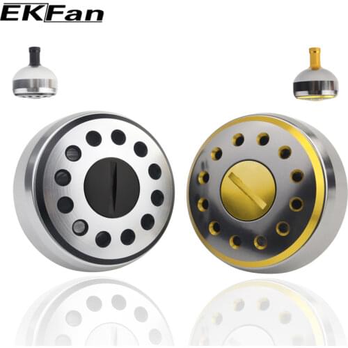 EKFan Aluminum Alloy Fishing Handle Knob 32mm/35mm/38mm Baitcasting Reel Handle Knobs for Saltwater Spinning Reel Accessory