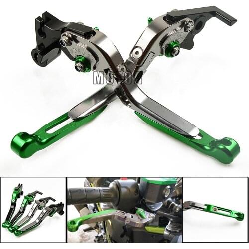 Motorcycle CNC Brake Clutch Levers For Kawasaki ZX636R ZX6RR NINJA ZX10R ZX10RR ZX10KRT Adjustable Foldable ZX 636 6 10 R RR KRT