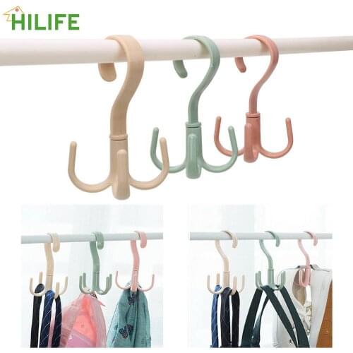 Cabinets Clothes Rack Handbag Bag Holder 360 Degree Rotation Space Saving Hanger Shoes Belt Scarf Hanging Rack