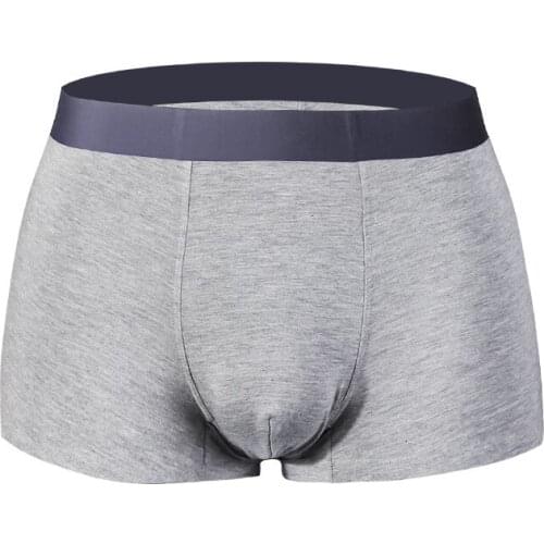 BOBTXS 1pcs Solid color seamless mens underwear modal underwear mens waist sexy breathable boxer shorts spot boxer