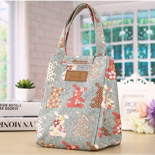 Cooler Lunch Bag Fashion Cute Cat Multicolor Bags Women Waterproof Hand Pack Thermal Breakfast Box Portable Picnic Travel