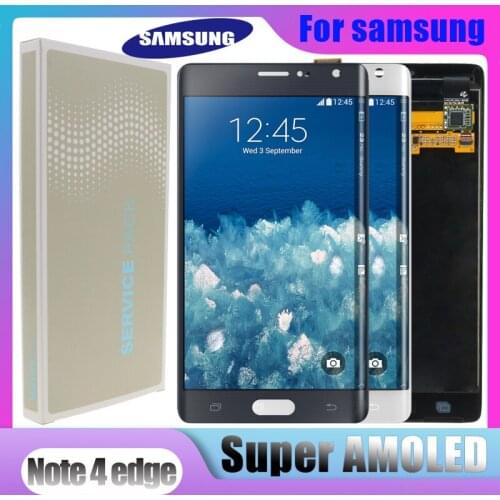 Super AMOLED 5.6" Note 4 Edge LCD For Samsung Galaxy Note4 Edge N915 N9150 N915F LCD Display touch screen Digitizer Assembly
