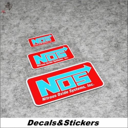 NO.S003 NOS Nitrous Oxide System, Inc 3M Reflective Stickers MOTO GP Car Sticker Waterproof Decals Racing Motorcycle