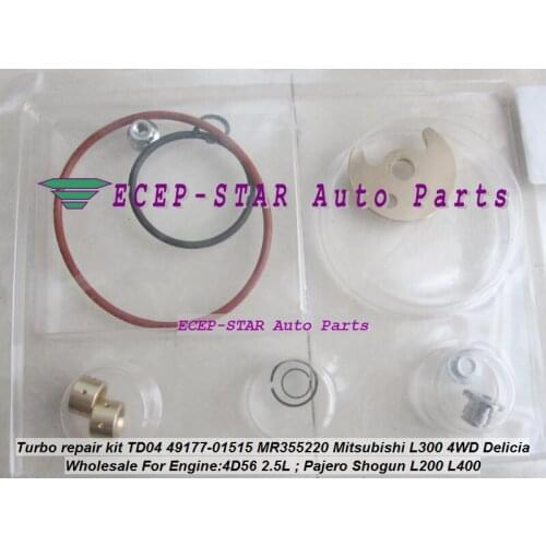 Water Cool Turbo Repair Kit rebuild TD04 49177-01515 Turbocharger For Mitsubishi Delicia Pajero Shogun L200 L300 L400 4WD 4D56