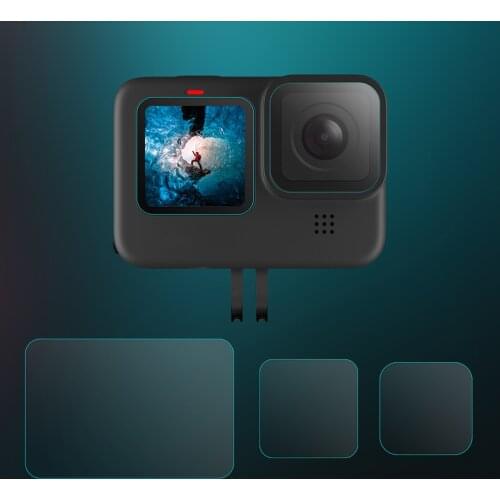 Camera Accessories Tempered Glass Screen Protector For Gopro Hero 9 black Sport Camera Screen Protector Film