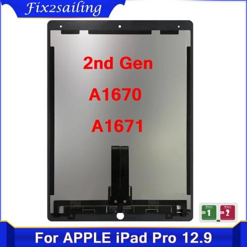 AAA+ For iPad Pro 12.9 2nd (2017 Version) A1670 A1671 LCD Display Touch Screen Digitizer Sensors Assembly No/With Small Board