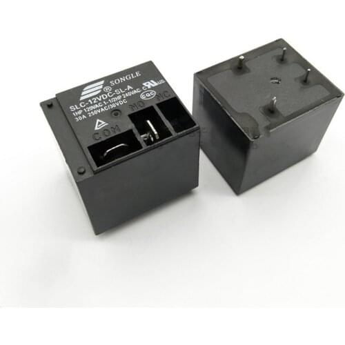 10PCS/lot Power relays SLC-12VDC-SL-A 12V 30A T91 HF2100 4PIN A group of normally open