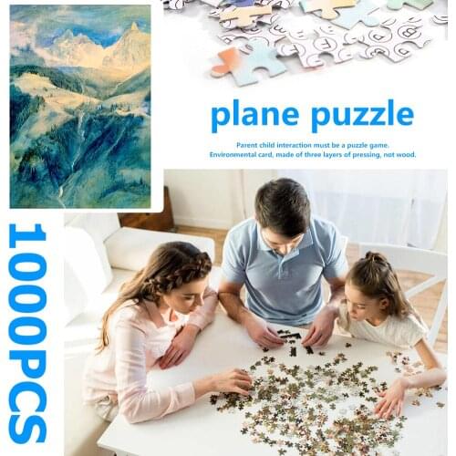 1000pcs DIY Mighty Mountain Puzzle Educational Assembling Toys for Kids Adults Puzzle Game Interesting Toys