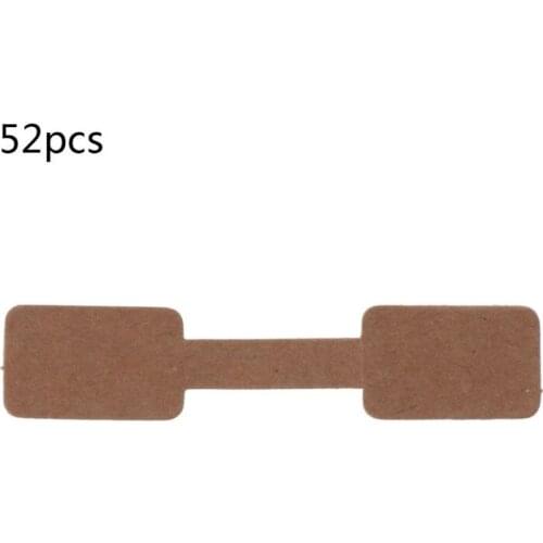 52Pcs Blank Paper Price Tag Jewelry Display Cards Labels Necklace Ring Stickers