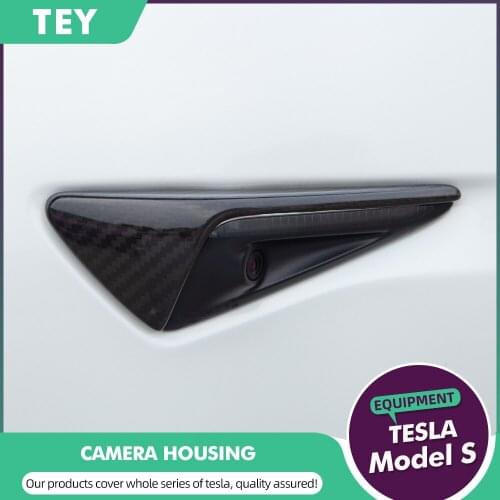 TEY Tesla Model 3 S X Turn Signals Camera Covers Carbon Fiber ABS Model 3 Protection For Tesla Model Three Accessories