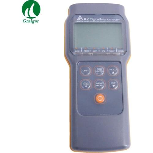 AZ82012 Digital Manometer Differential Pressure Meter with PC Interface