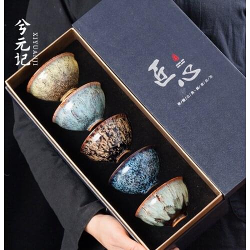 Kiln Master Cup single high end household ceramic Jianzhan tea cup personal special tea set tea cup single cup