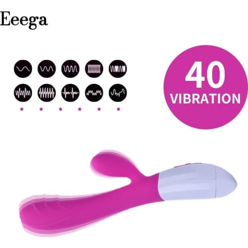 40 Speed Dildo Dual Vibrator for Women Soft Female Vagina Clitoris Stimulator Clitoris Massager Sex Products for Adults