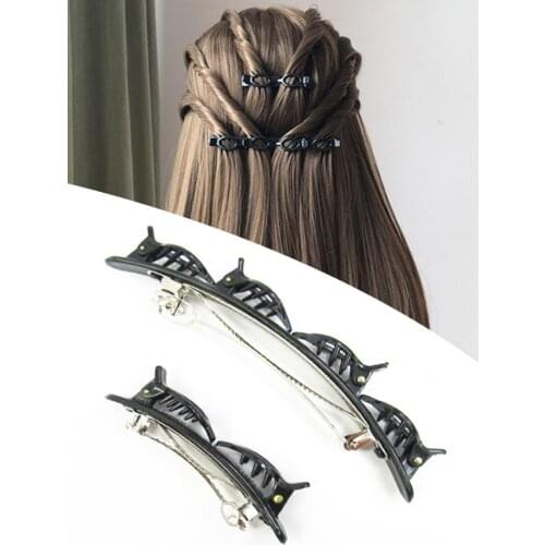 Double Hairstyle Hairpin Women Hair Clip Korean Style Bangs Hairpin Hairdressing Tool Hair Accessories for Girls Wedding Dance P