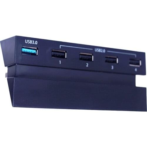 Foleto PS4 Accessories Play Station 4 Console USB Hub with 3.0 High Speed & 2.0 USB Adapter for SONY PlayStation 4 USB Hub