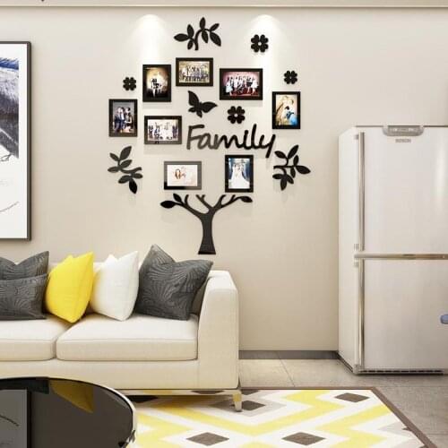 Photo Frame Tree Wall Sticker Bedroom Wall Decals 3D DIY Photo Tree Sticker For Living Room Modern Wallpaper Art Home Decor