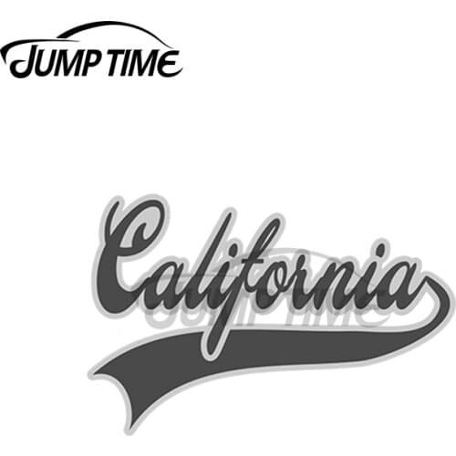 JumpTime 13 x 3.2cm California Logo Car Stickers Windshield Refrigerator Decal Windows Vinyl Material Fine Creative SUV Graphics