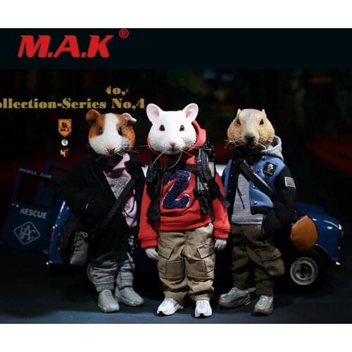 Groundhog Collection Series Mr.Z 7" Pocket animal PZCS009 White mousePZCS010 Guinea pig PZCS011 No.4 Animal Figure King Toys