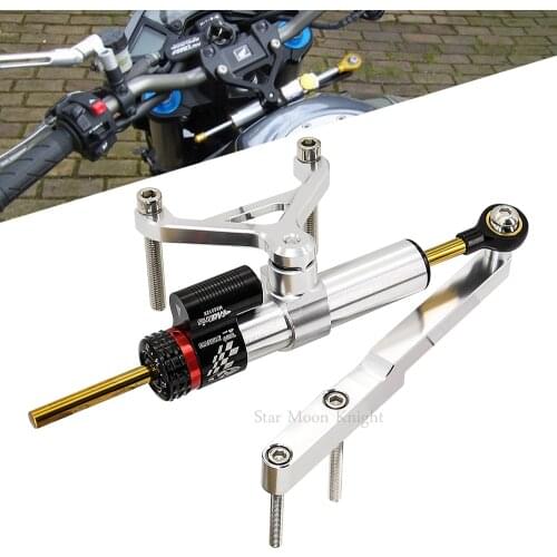 For HONDA CB1000R CB 1000 R CB1000 R2008 - 2016 Motorcycle Aluminium Steering Stabilizer Damper Mounting Bracket Kit