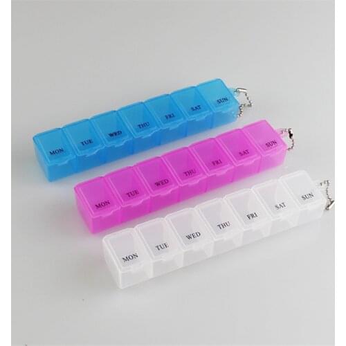 New 6Colors 7 Grids 7 Day Mini Weekly Pill Medicine Box Holder Storage Container Case Health Pill Cases