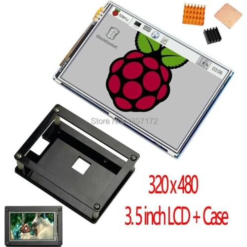 Raspberry Pi 3 module B/4B 3.5 inch lcd tft raspberry pi LCD raspberry pi 3.5inch LCD display with case touch screen