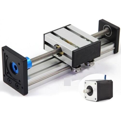ST Effective Travel Length Stroke 100mm 8MM 8*2Tscrew Linear Guide Rail+42 Nema17 Motor