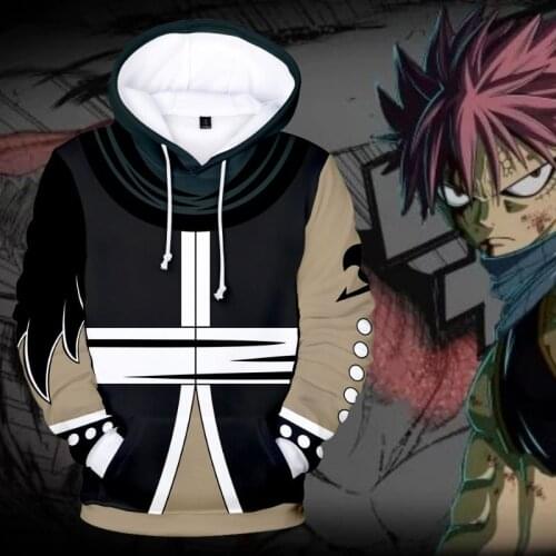 Fairy Tail 3D Hoodie Men and Women Casual Sweatshirt 3D Print Fairy Tail Hoodie Boy/Girl Latest Fashion Turtleneck Sportswear