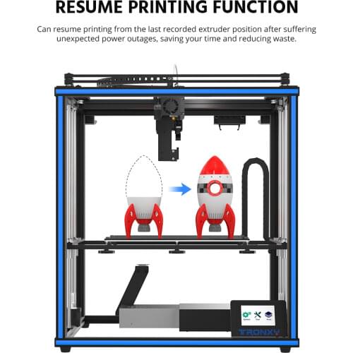 Tronxy Newest Upgraded X5SA PRO 3D Printer CoreXY DIY OSG Double Axis External Guide Rail and Titan Extruder Flexible Material